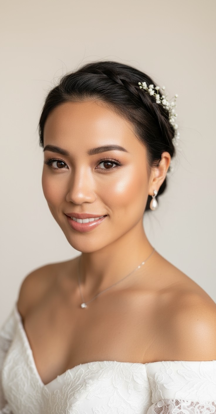 After Boho Braid Wedding Hair